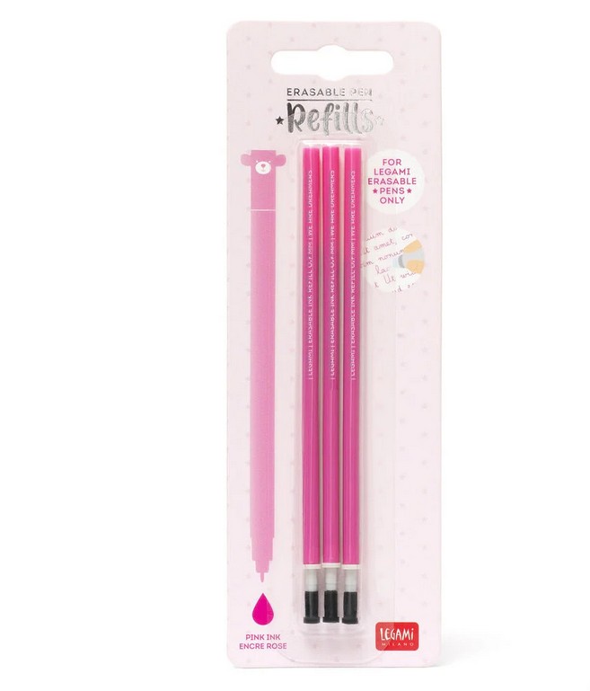 Legami Ersatzminen - 3 Erasable Pen Refills - Pink