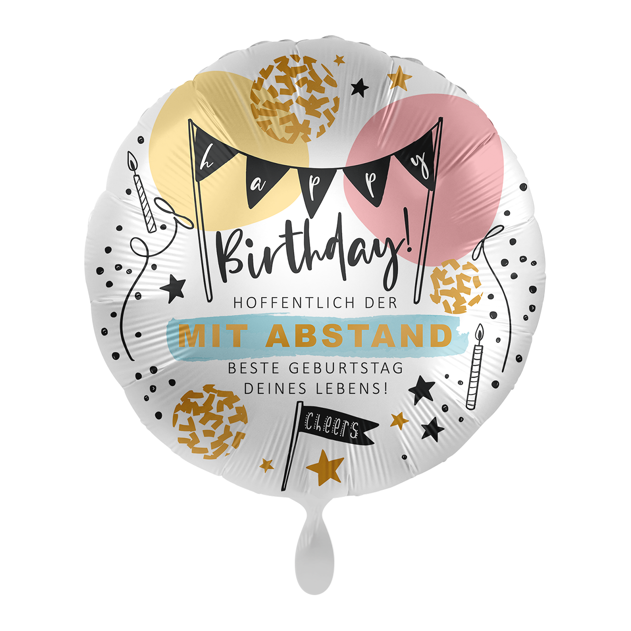 Folienballon rund Motiv Best Birthday Ever! 18" 