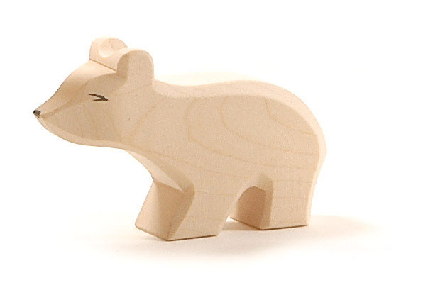 Ostheimer Eisbär kl. Hals lang Holzfigur