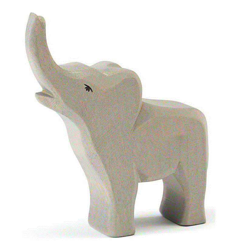 Ostheimer Elefant klein trompetend Holzfigur