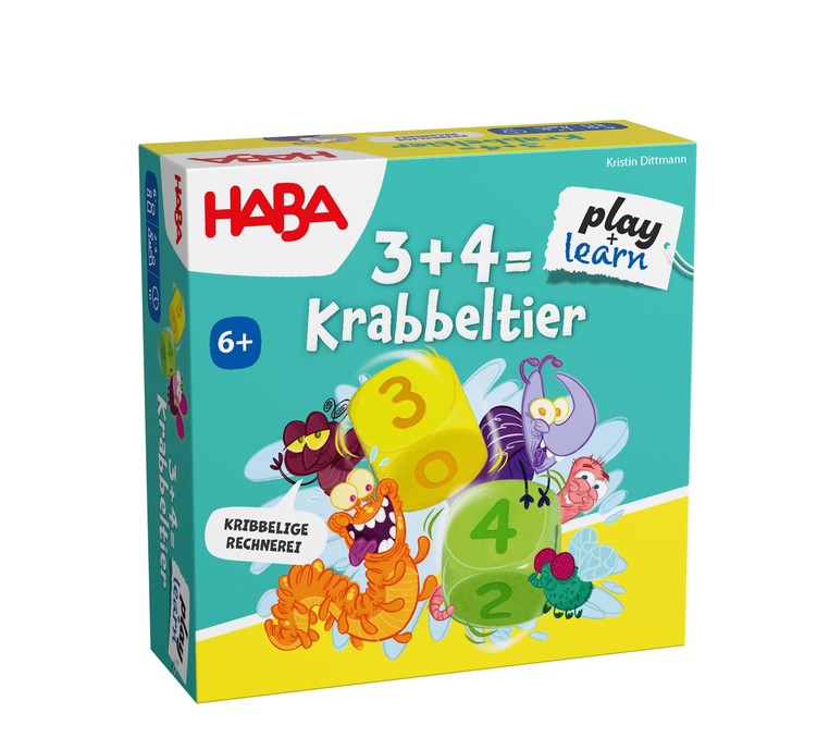 Haba Kinderspiel 3+4 = Krabbeltier