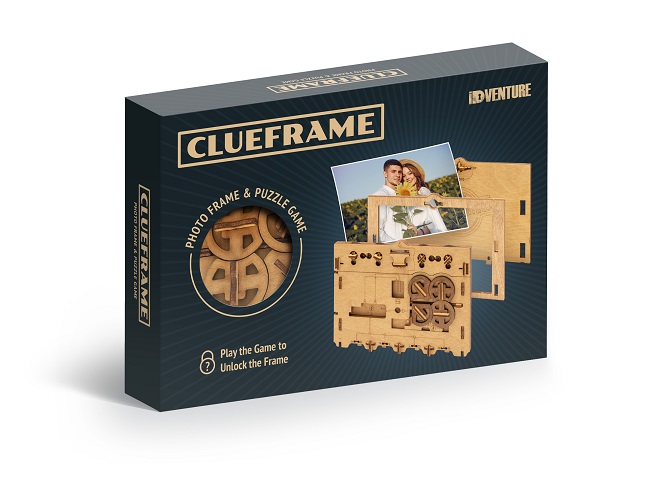 Rätselspiel ClueFrame Bilderrahmen als Bildgeschenkverpackung
