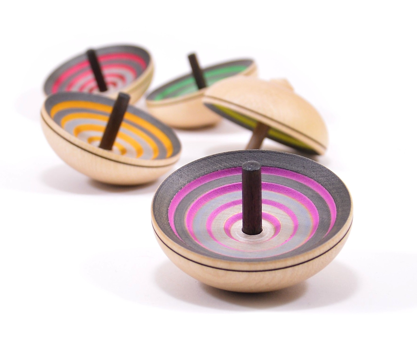 Mader Kreisel Ufo Grey Holzkreisel 1 Stück aus der Kreiselmanufaktur