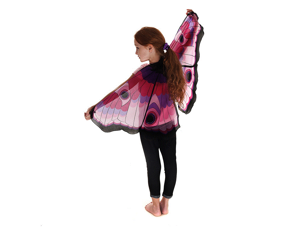 Fantasy Wings pink Butterfly Schmetterlingsflügel mit Augen Dreamy Dress-ups