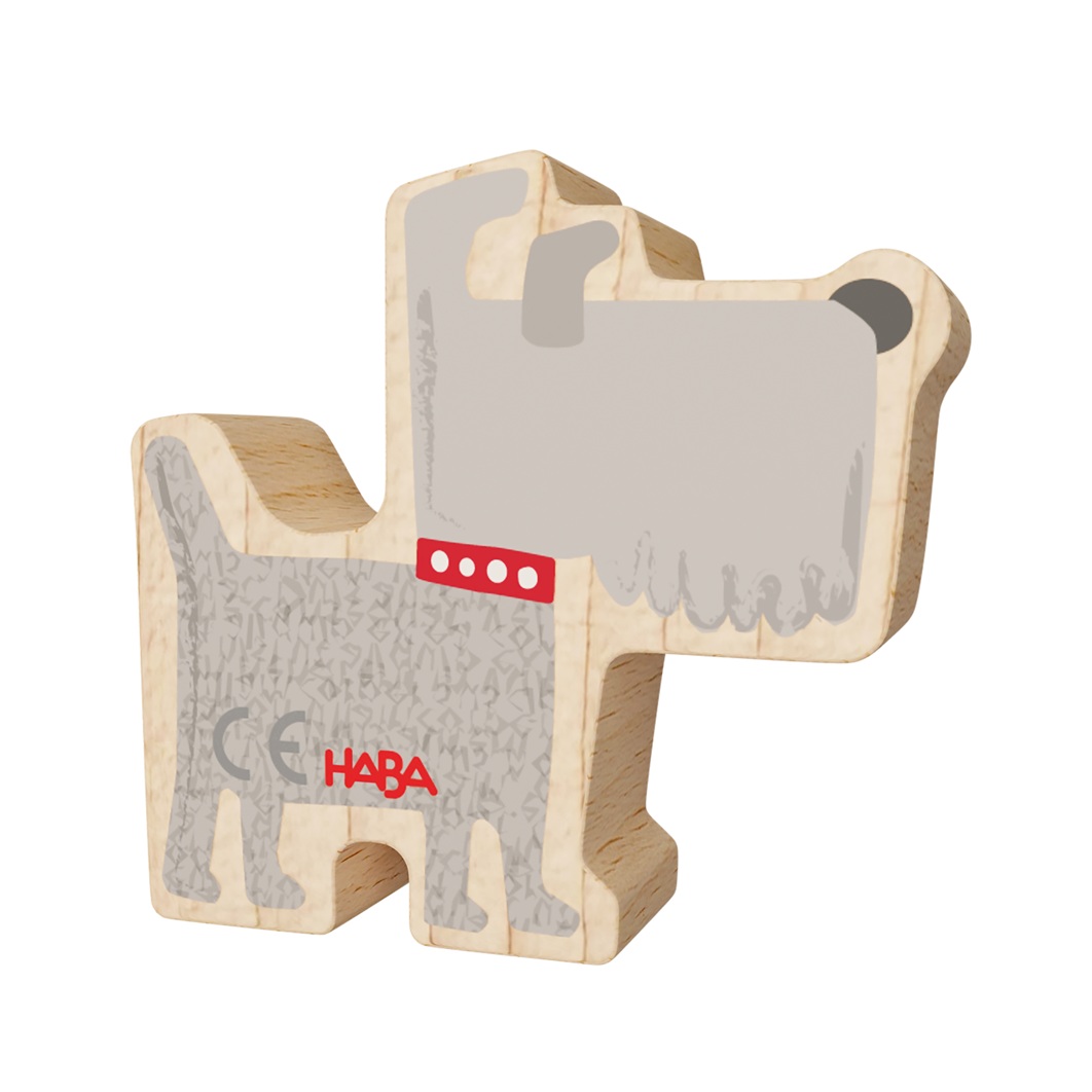 Haba My 1st Block World – Hund Hektor grau Bausteinwelt ab 1 Jahr