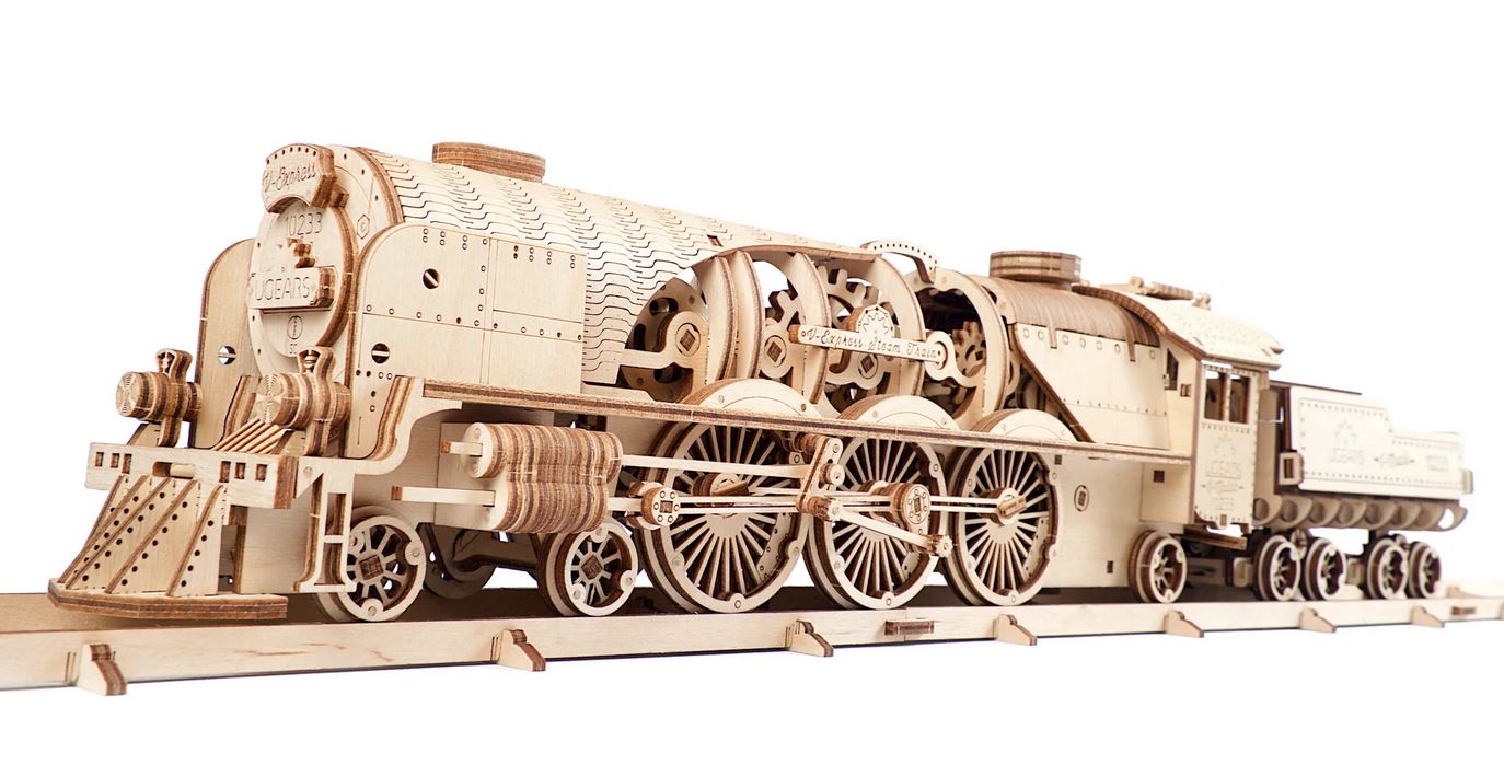 Ugears Modellbausatz V-Express Lokomotive