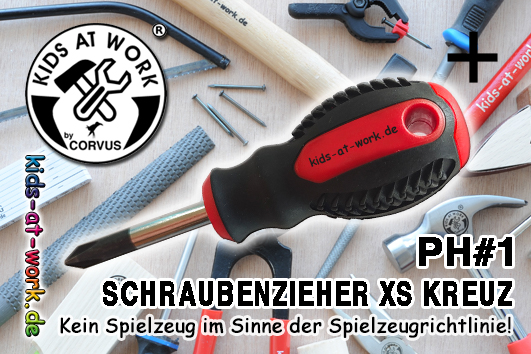 Kids at Work Schraubenzieher kurz PH#1
