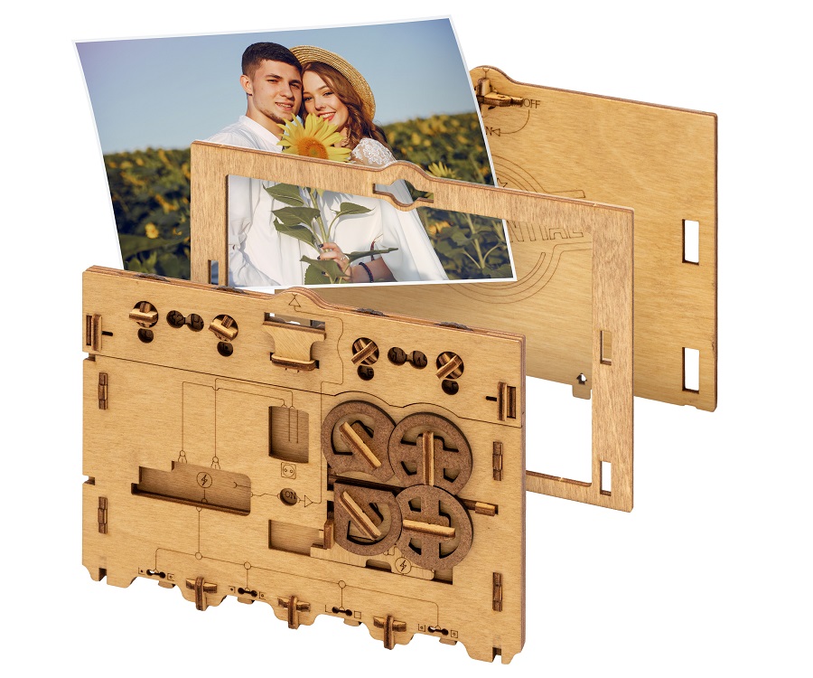 Rätselspiel ClueFrame Bilderrahmen als Bildgeschenkverpackung