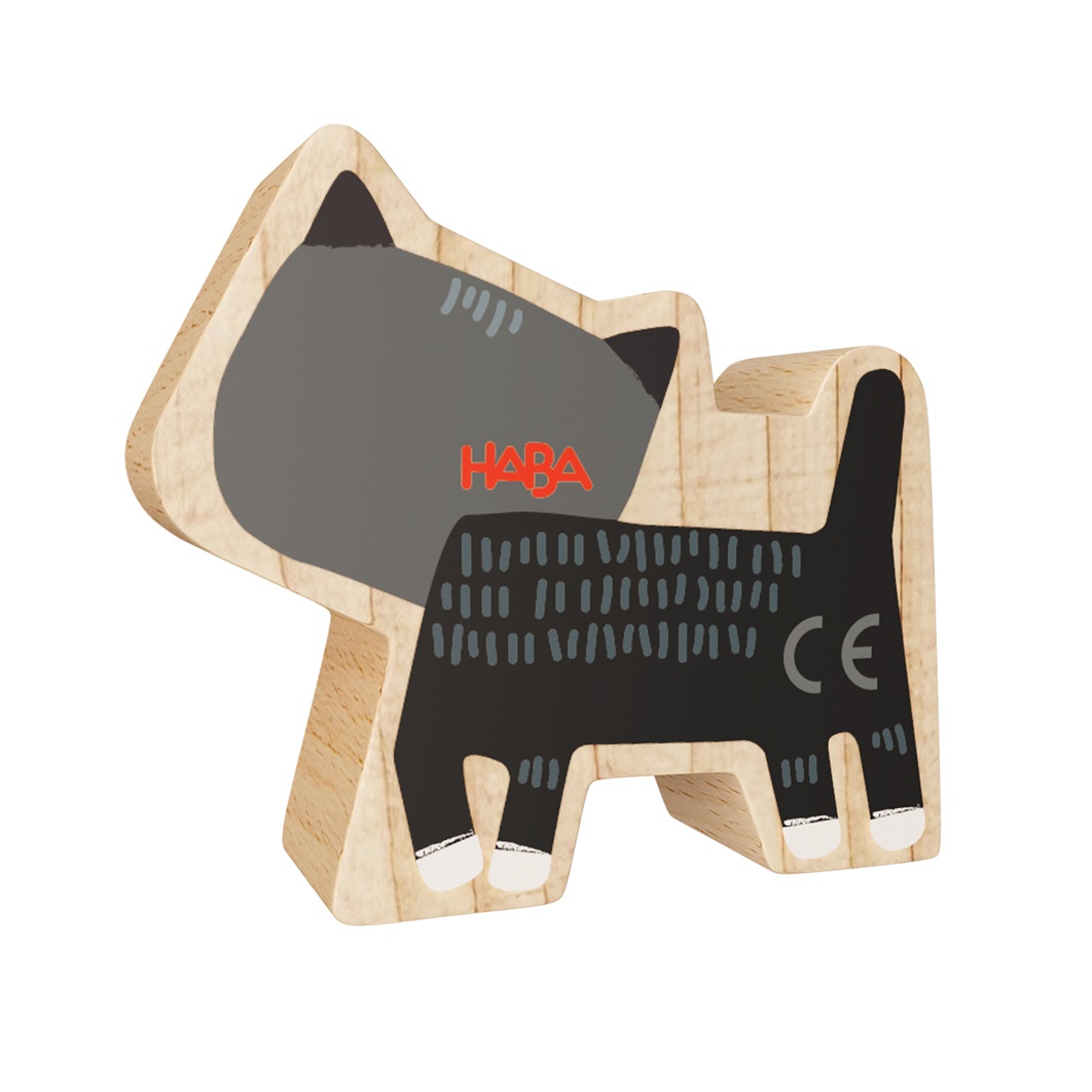 Haba My 1st Block World – Kater Karl schwarz Bausteinwelt ab 1 Jahr