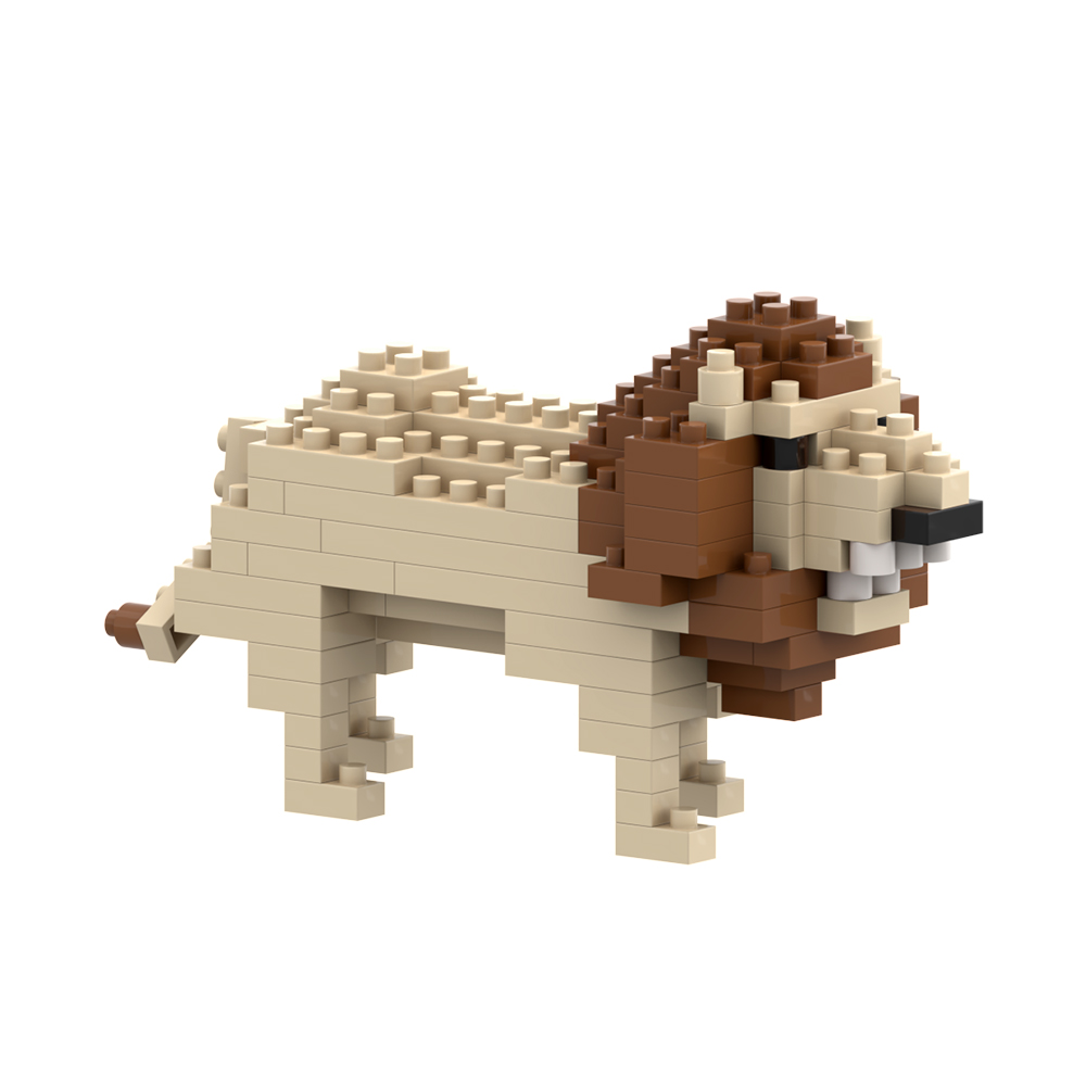 Brixies Löwe 119 Mini-Klemmbausteine