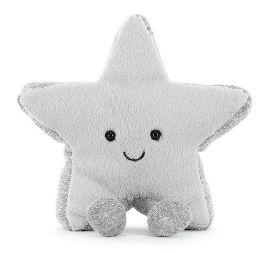 Jellycat Amuseables Stofftier Silber Stern Silver Star Jellycat Amuseables Stofftier Silber Stern Silver Star