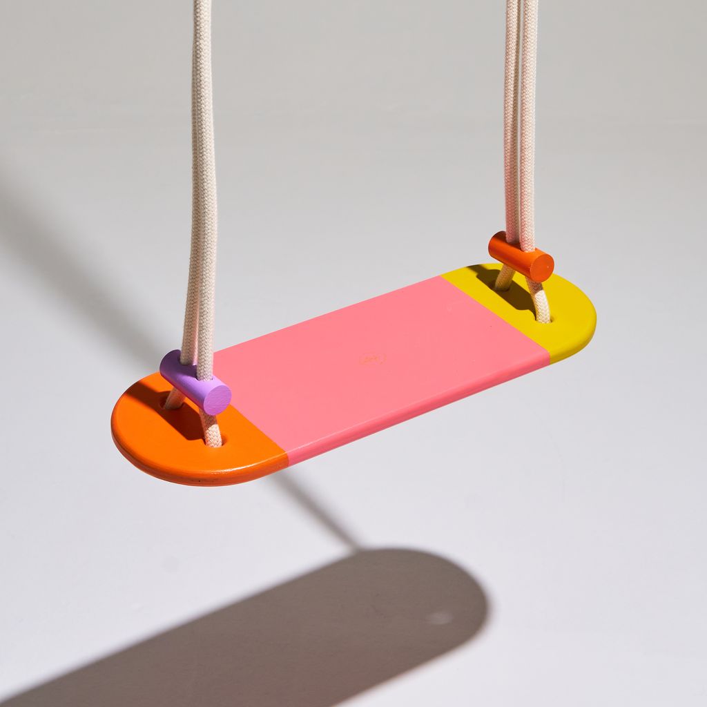 Eperfa bunte Kinder-Schaukel rosa