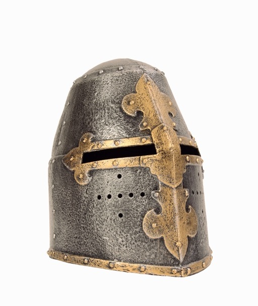 Vah Topfhelm Kreuzritter Kinder Ritterhelm aus Kunststoff