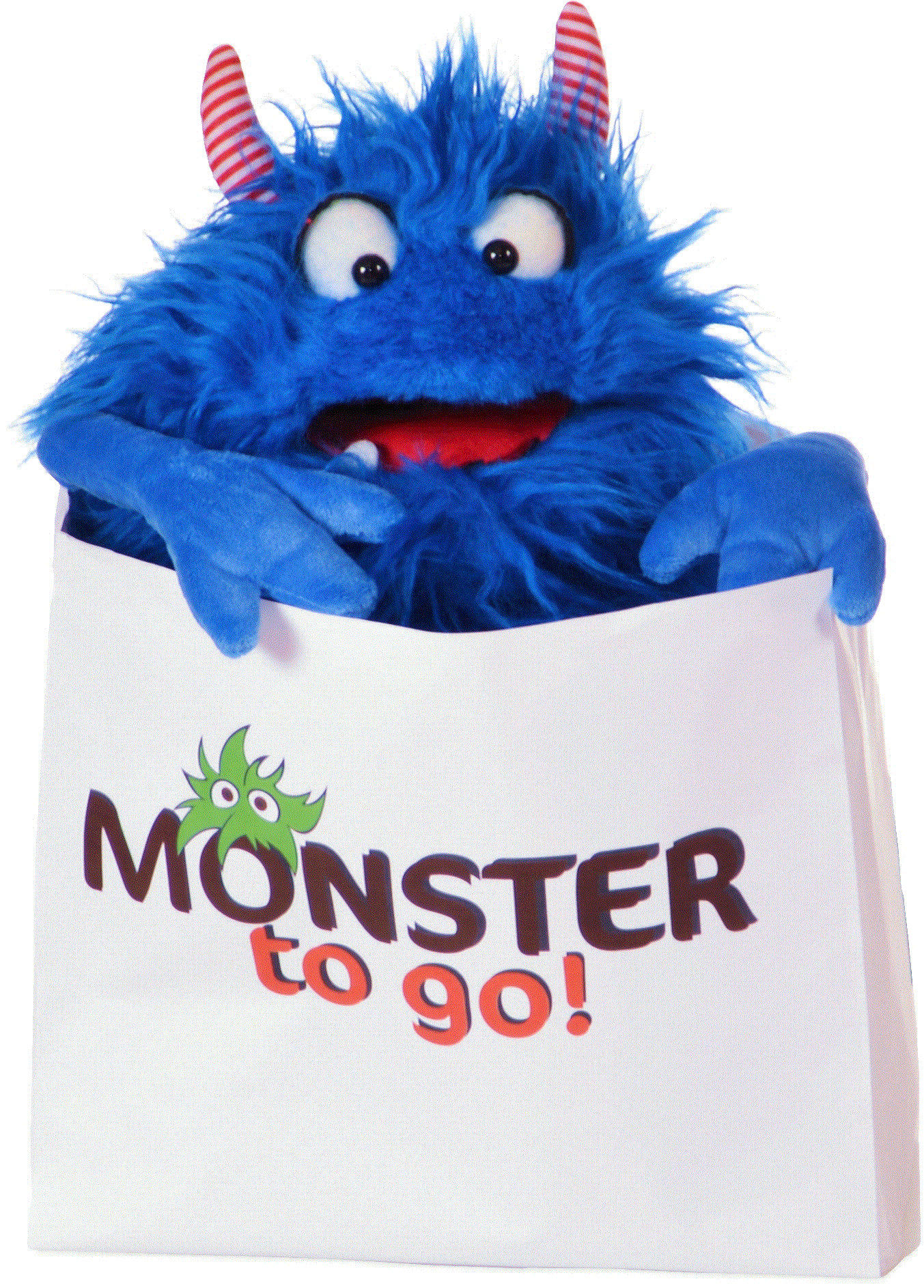 Living Puppets Handpuppe Schmackes (blau) aus der Reihe Monster to go!