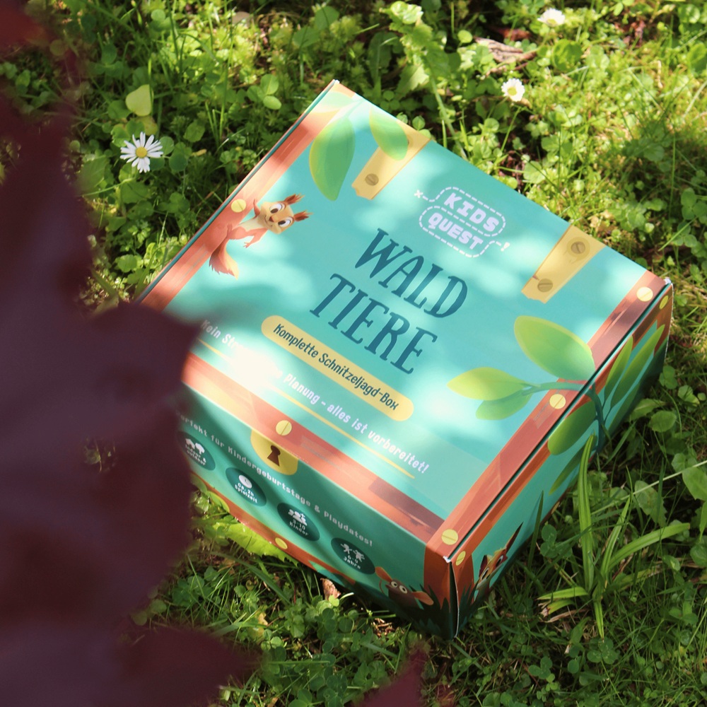 Kids Quest Schnitzeljagd-Box: Waldtiere für bis zu 10 Kinder
