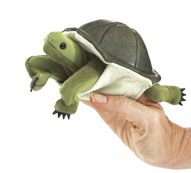 Folkmanis Fingerpuppe Mini Schildkröte / Mini Turtle