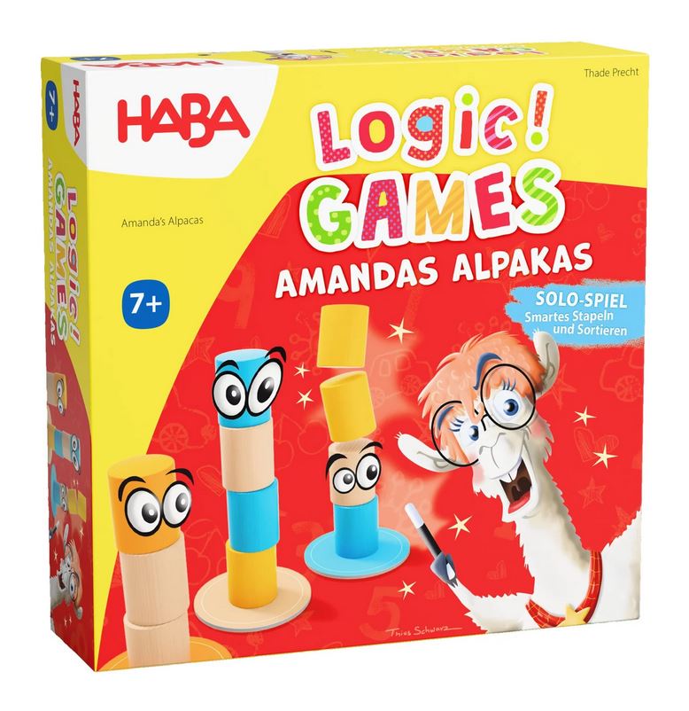 Haba Logic! GAMES Amandas Alpakas Solo Knobel Spiel