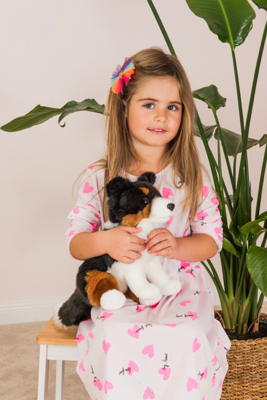 Hermann Teddy Tri-Color Border Collie sitzend 30 cm Stofftier Hund