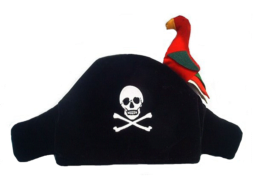 Piratenhut mit Papagei 