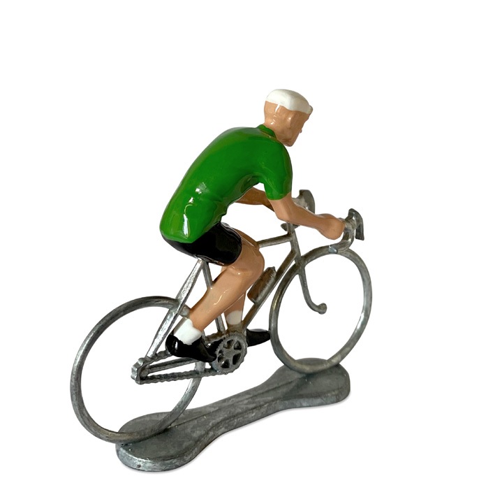 Bernard & Eddy Zinnfigur Radrennfahrer P1 "The Rider" Grünes Trikot