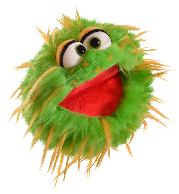 Living Puppets Handpuppe Schnösel (grün/gelb) aus der Reihe Quatschköpfe Limited Edition 2024