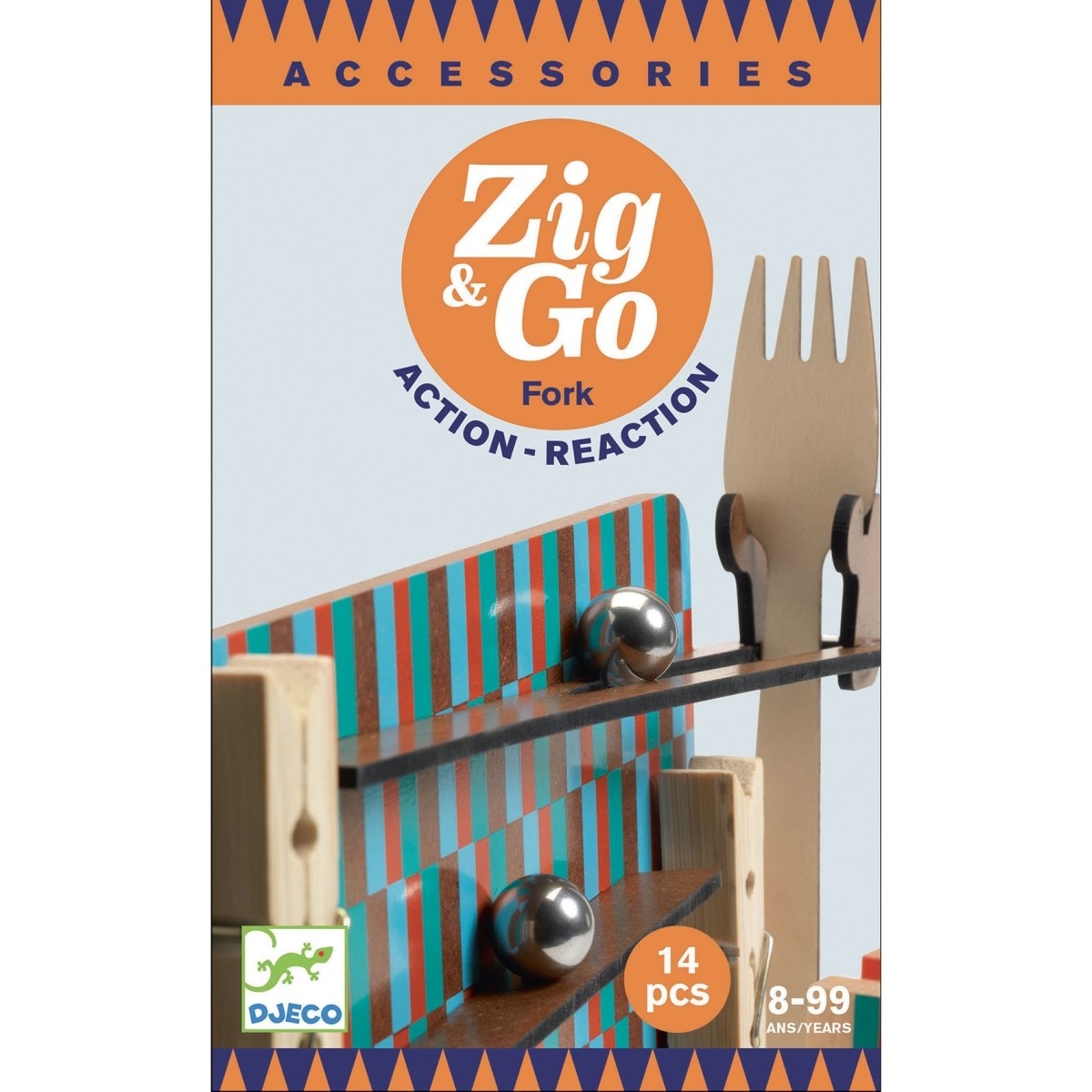 Djeco Zig & Go - Gabel - 14 Teile 