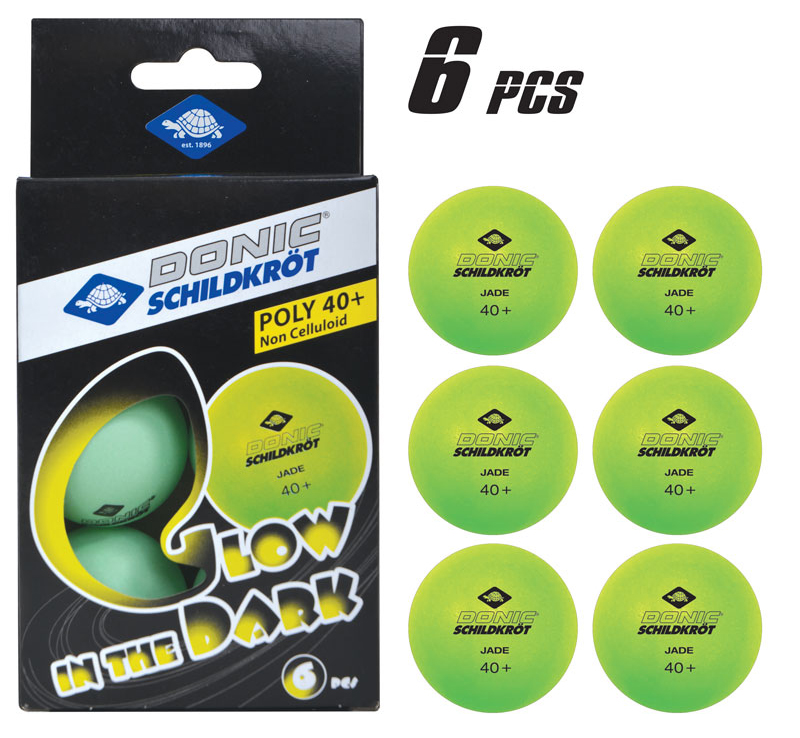 Tischtennisbälle Glow in the Dark 6er Set