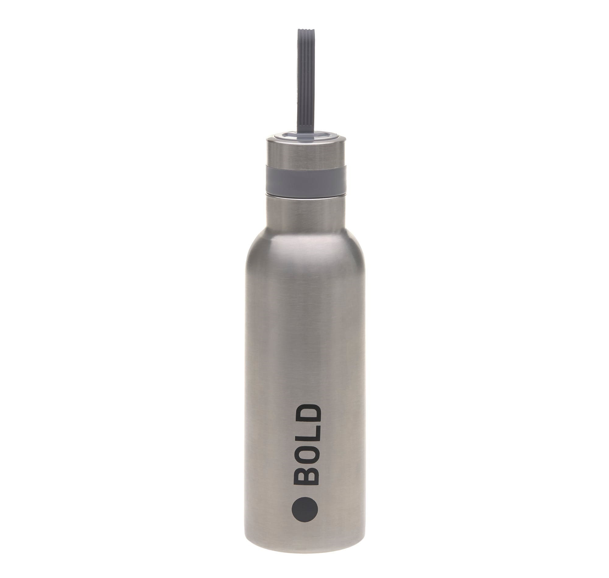 Lässig Trinkflasche Bold silver Edelstahl 