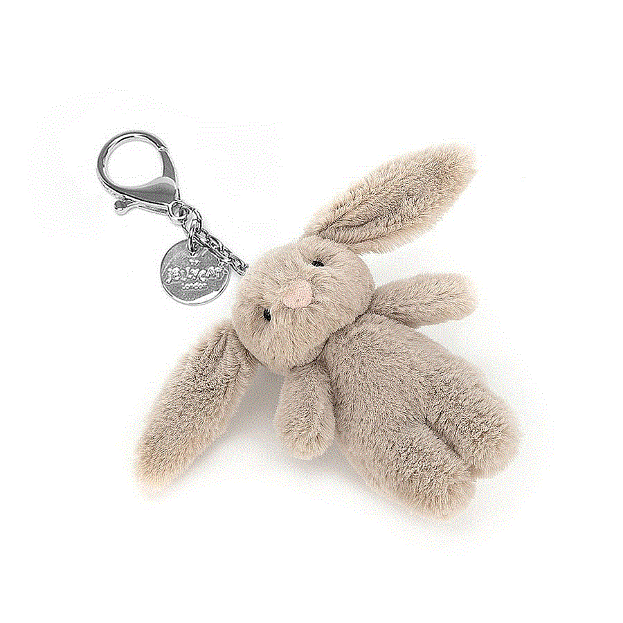Jellycat Stofftier Bashful Bunny Beige Bag Charm 
