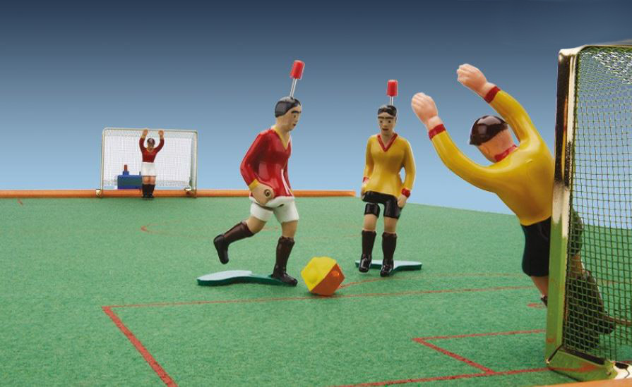TIPP-KICK Retro Edition Tischfussballspiel in Metallbox edle Spielvariante