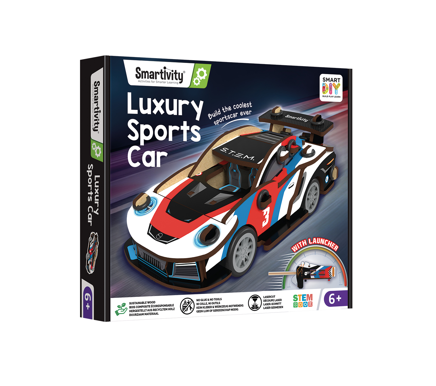 Smartivity Holz-Bausatz Luxury Sports Car