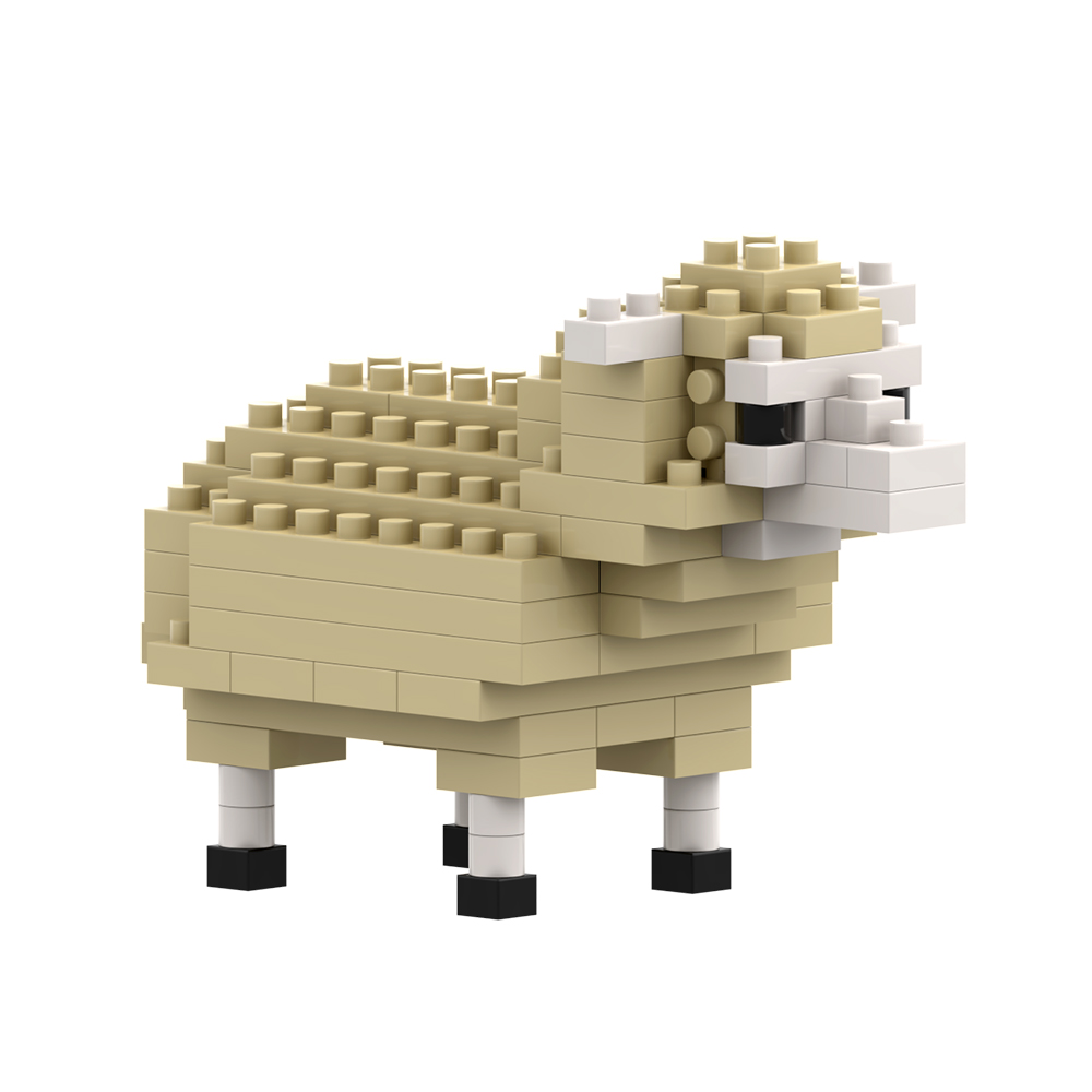 Brixies Schaf 84 Mini-Klemmbausteine