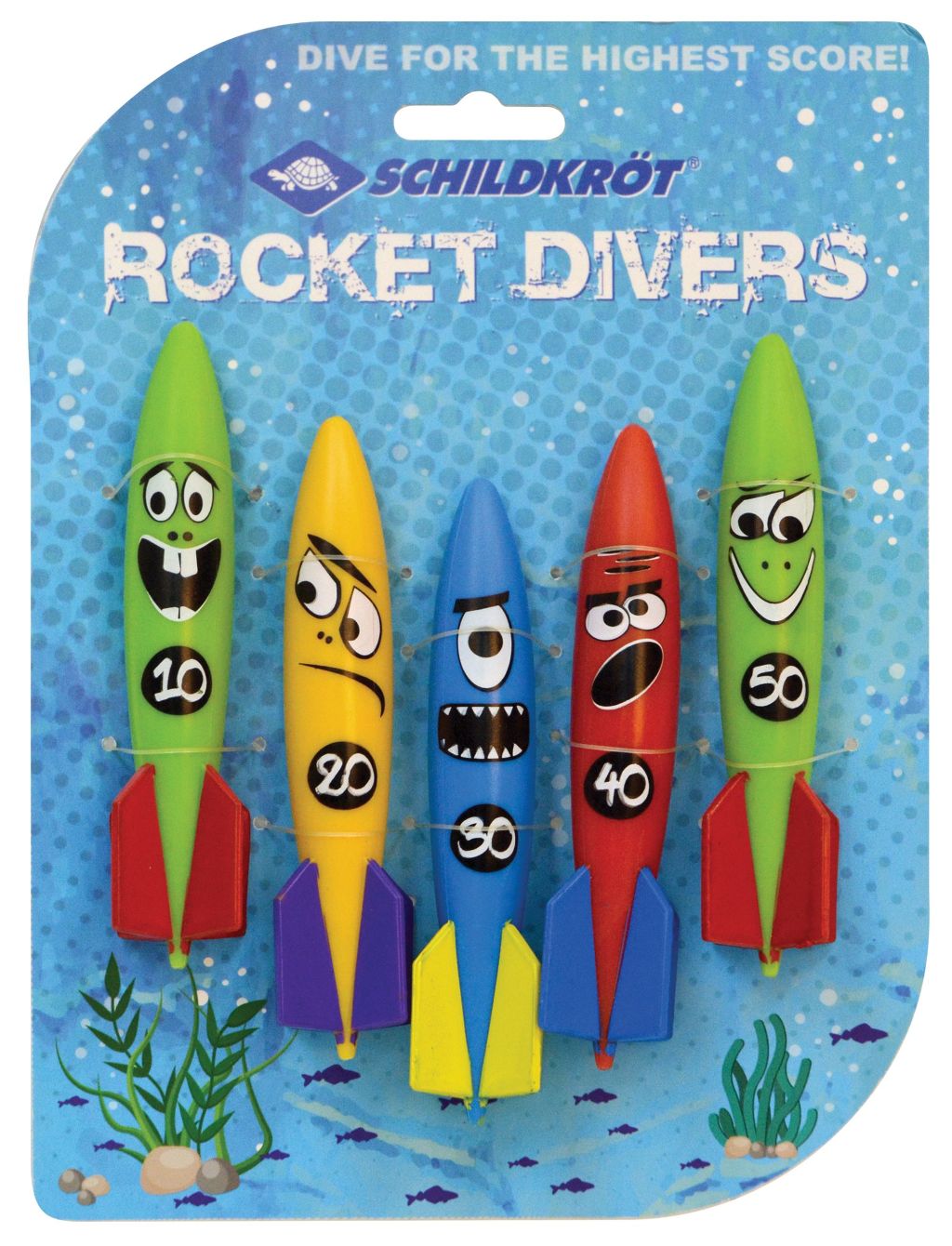 Schildkröt Tauchspielzeug Rocket Divers, 5 Stk  Unterwasser-Raketen