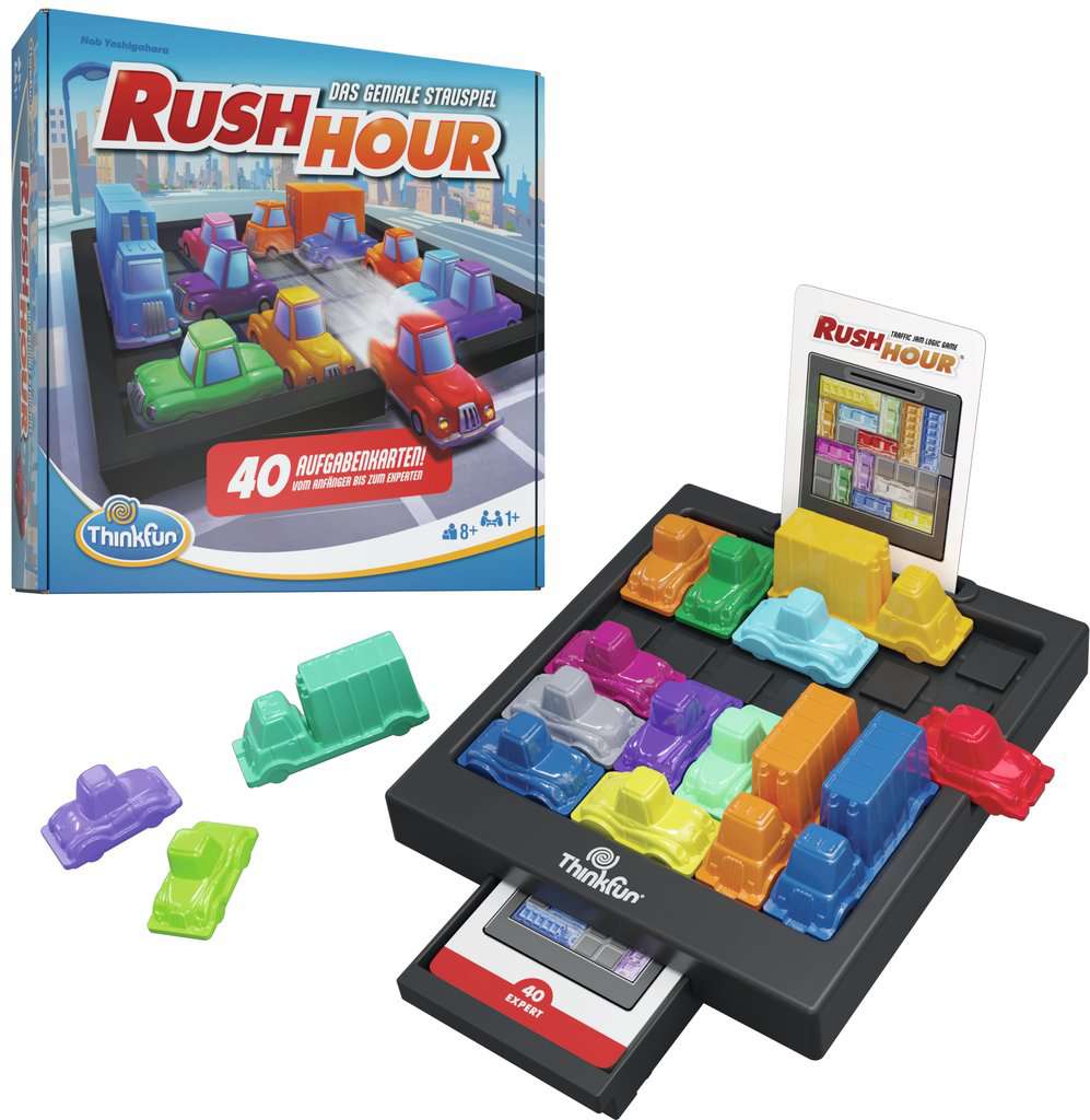 ThinkFun Rush Hour® - das geniale Stauspiel -  der Logik-Spiel-Hit