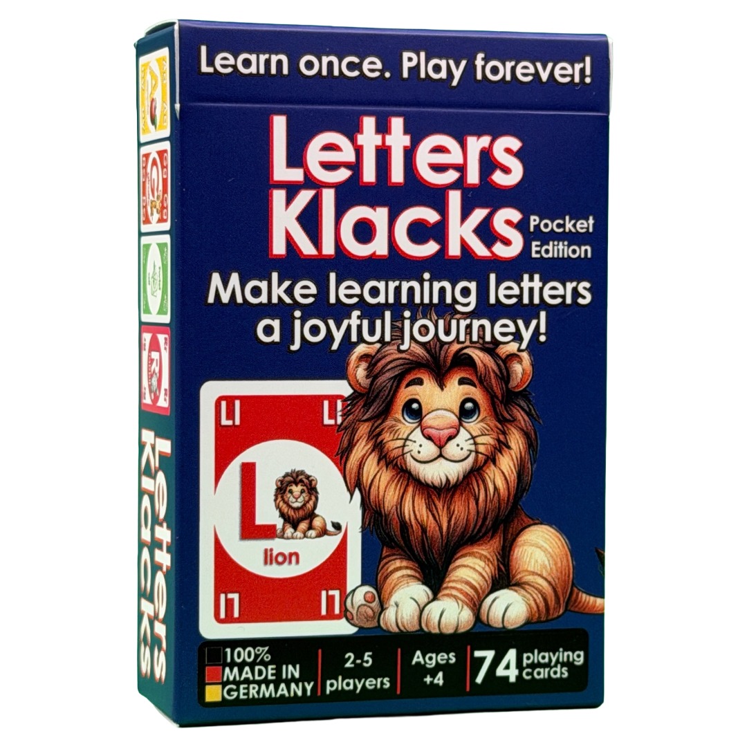 Kartenspiel Letters Klacks Pocket-Edition englisch