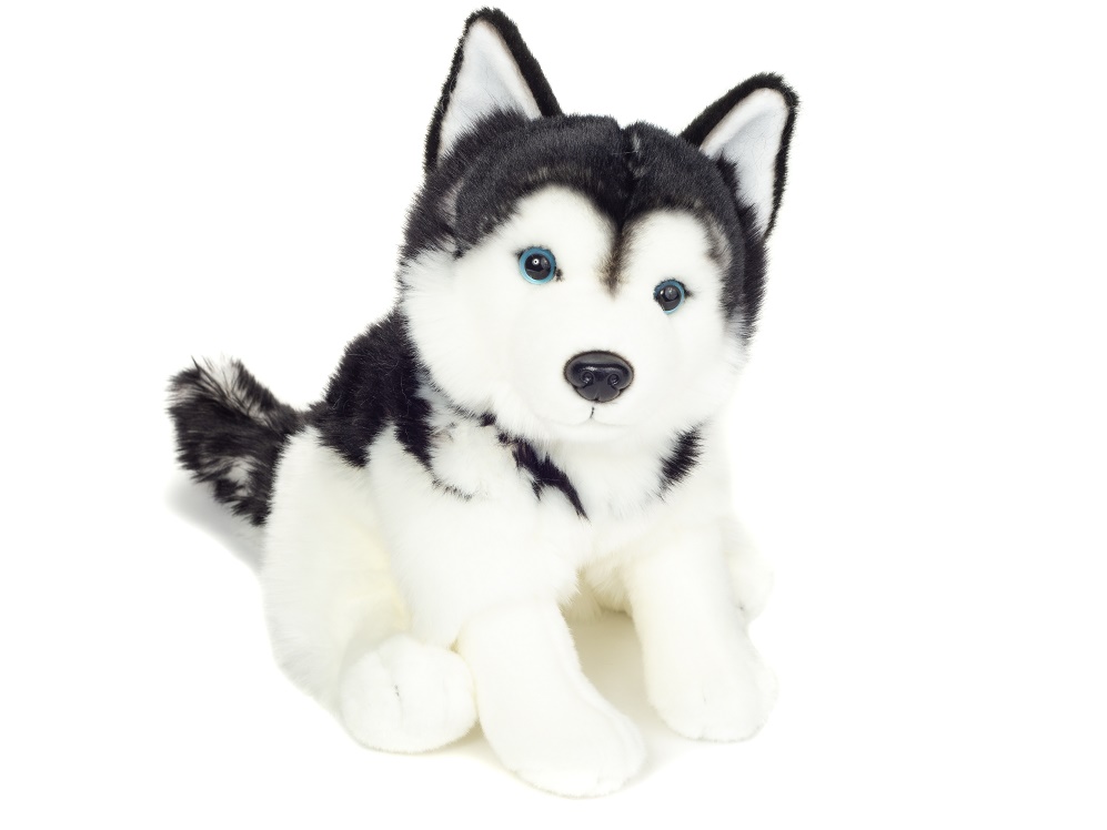 Hermann Teddy Husky sitzend 30 cm Stofftier Hund