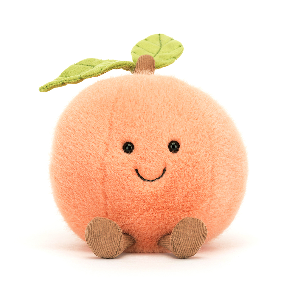 Jellycat Stofftier Amuseable Peach Pfirsich aus Plüsch