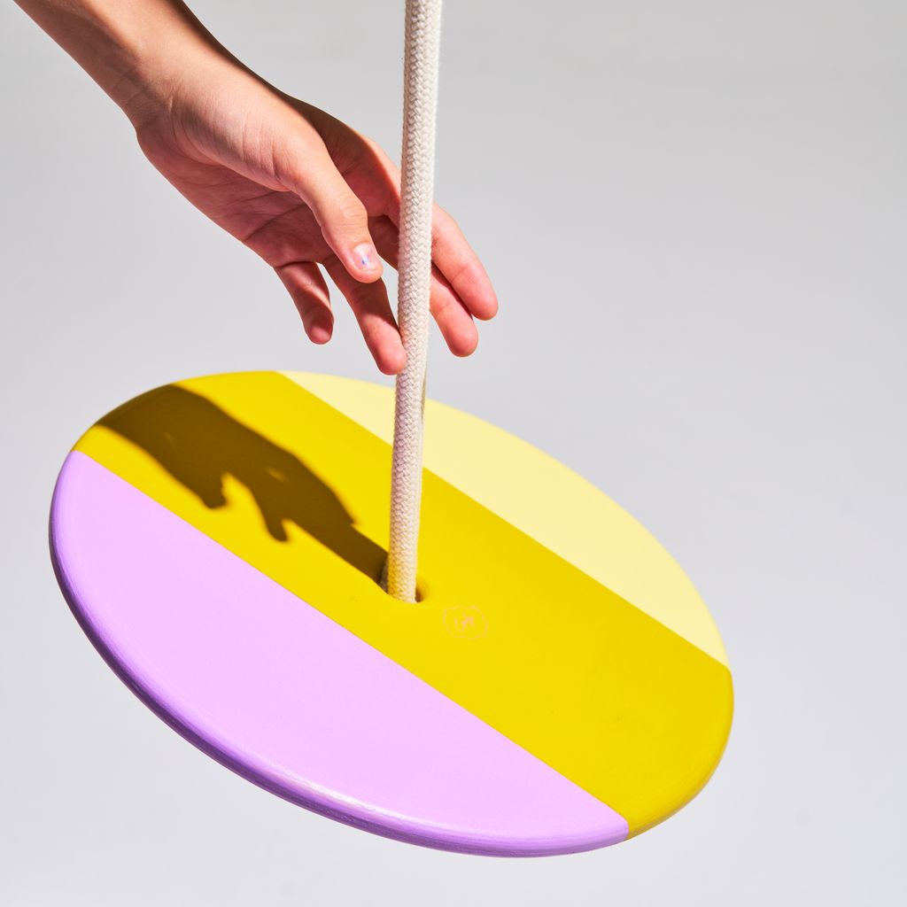 Eperfa Indoor Teller-Schaukel gelb für Kinder