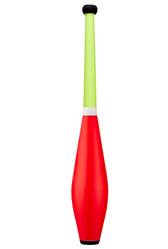 Henrys Carbon-Jonglierkeule Delphin Training Rot-Gelb
