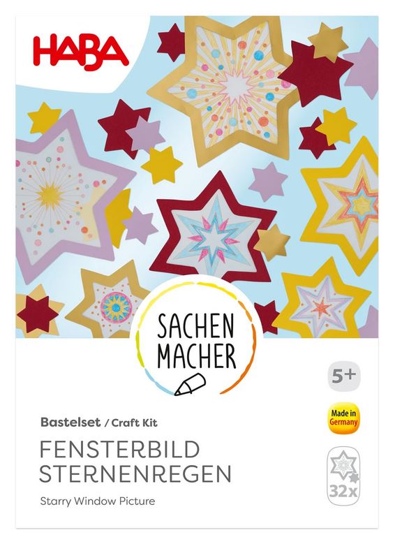 Haba Sachenmacher Bastelset Fensterbild Sternenregen 