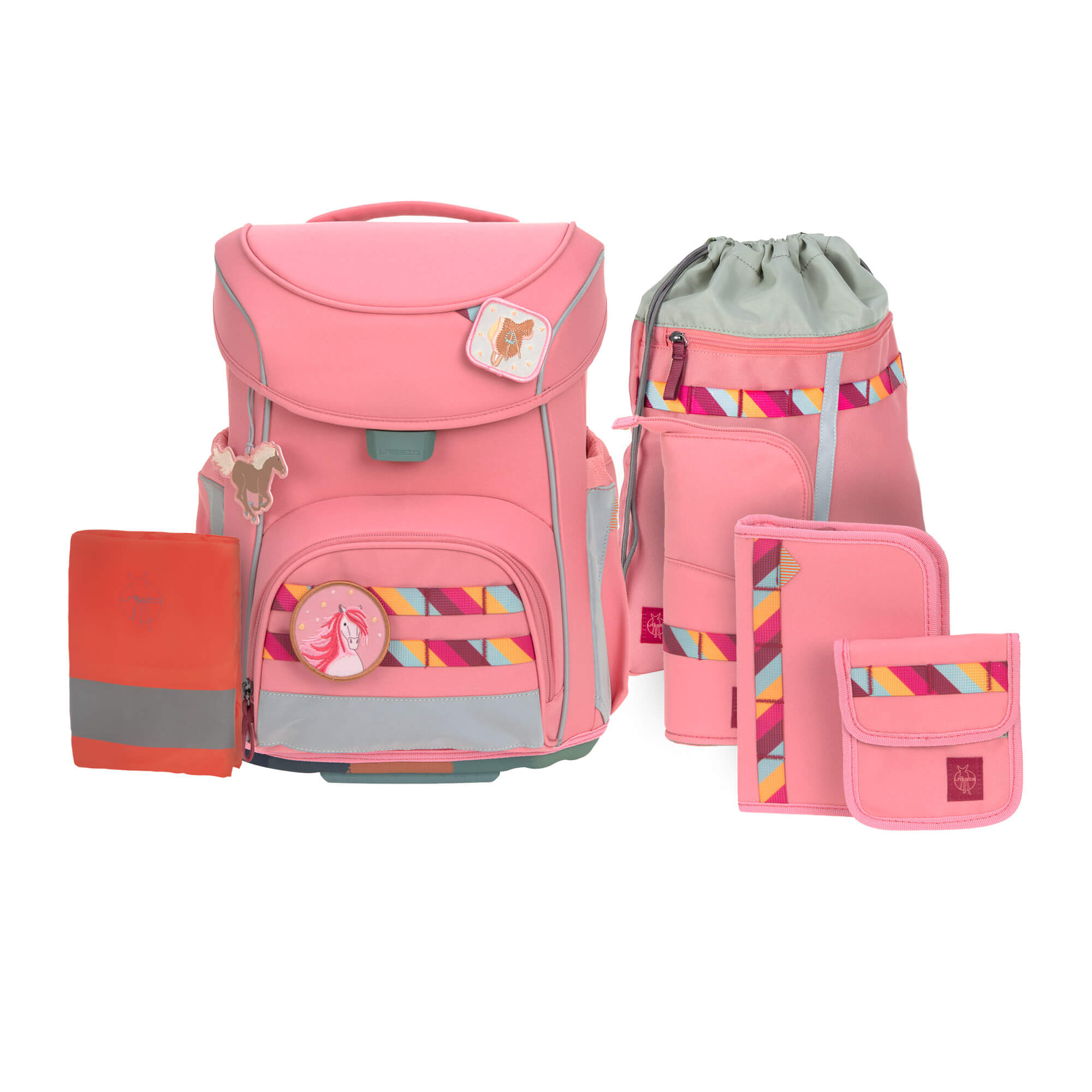 Lässig School Set Slim Unique pink Schultasche / Schulranzen Set