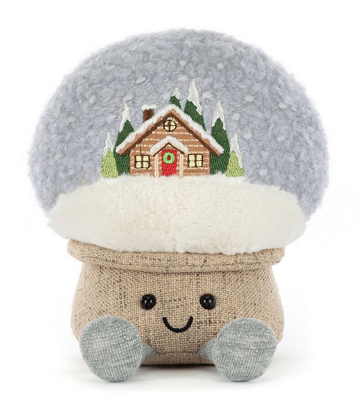 Jellycat Stofftier Amusealbes SnowGlobe Schneekugel
