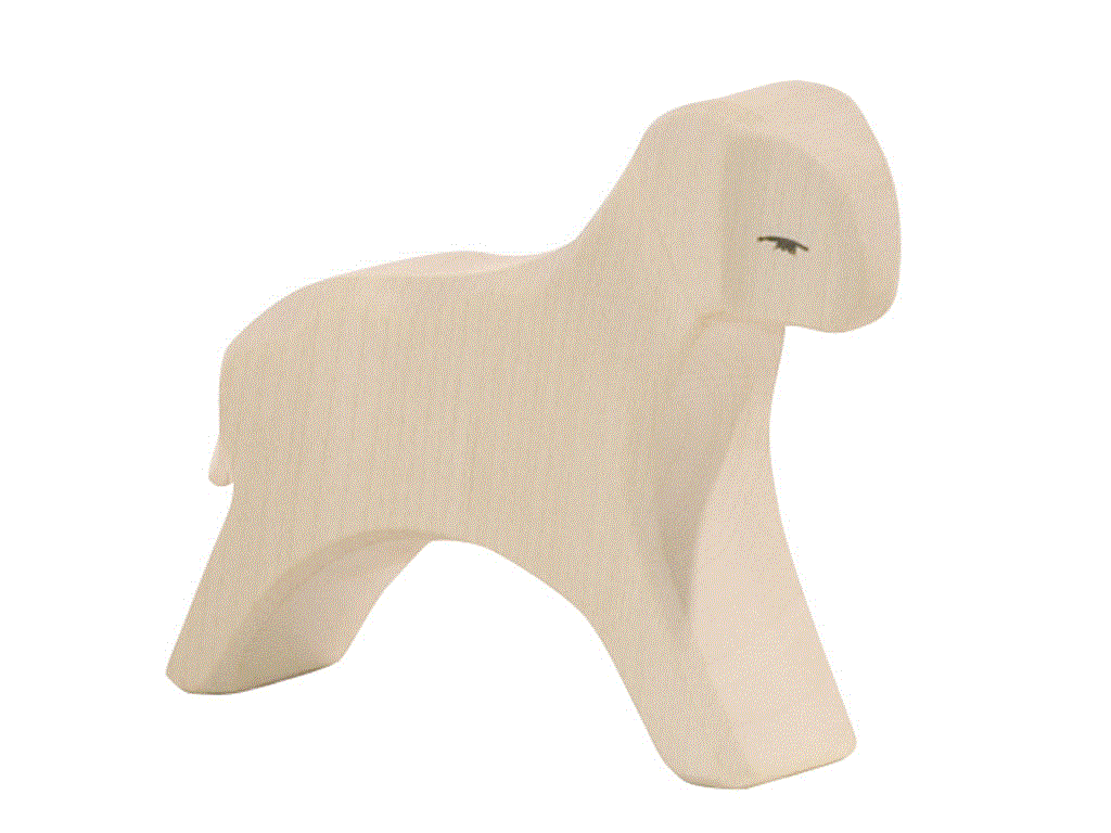 Ostheimer Lamm laufend Holzfigur