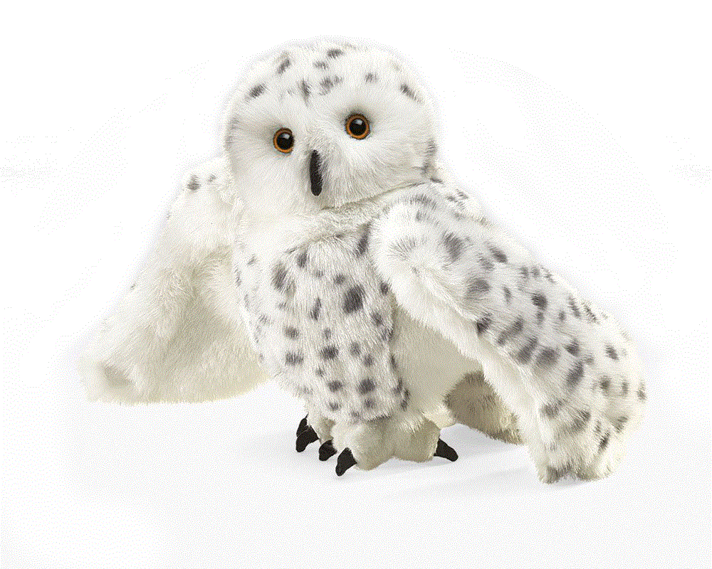 Folkmanis Handpuppe Schnee-Eule / Snowy Owl 