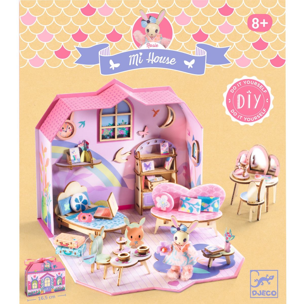 Djeco Bastelset Mi House Rosie Miniatur Puppenhaus