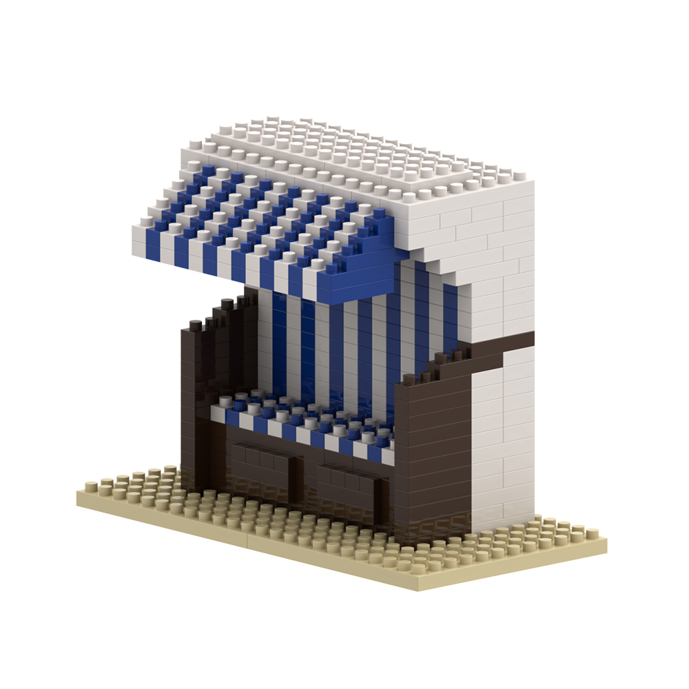 Brixies Strandkorb 432 Min-Klemmbausteine