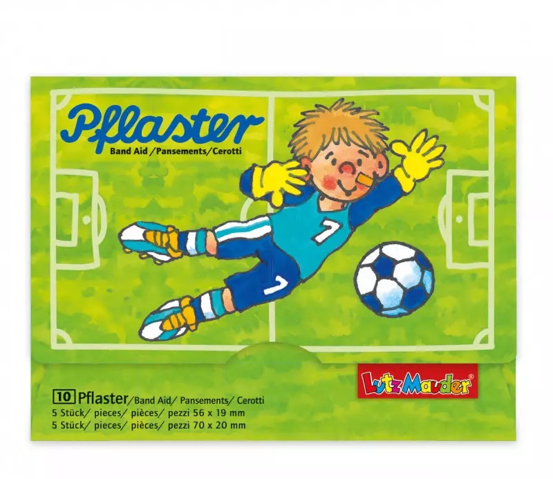 Lutz Mauder Pflasterbriefchen Fritz Flanke Fußballpflaster Set