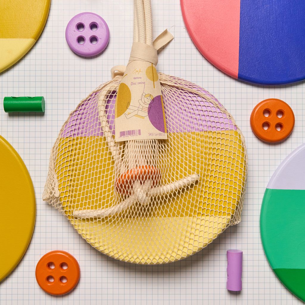 Eperfa Indoor Teller-Schaukel gelb für Kinder