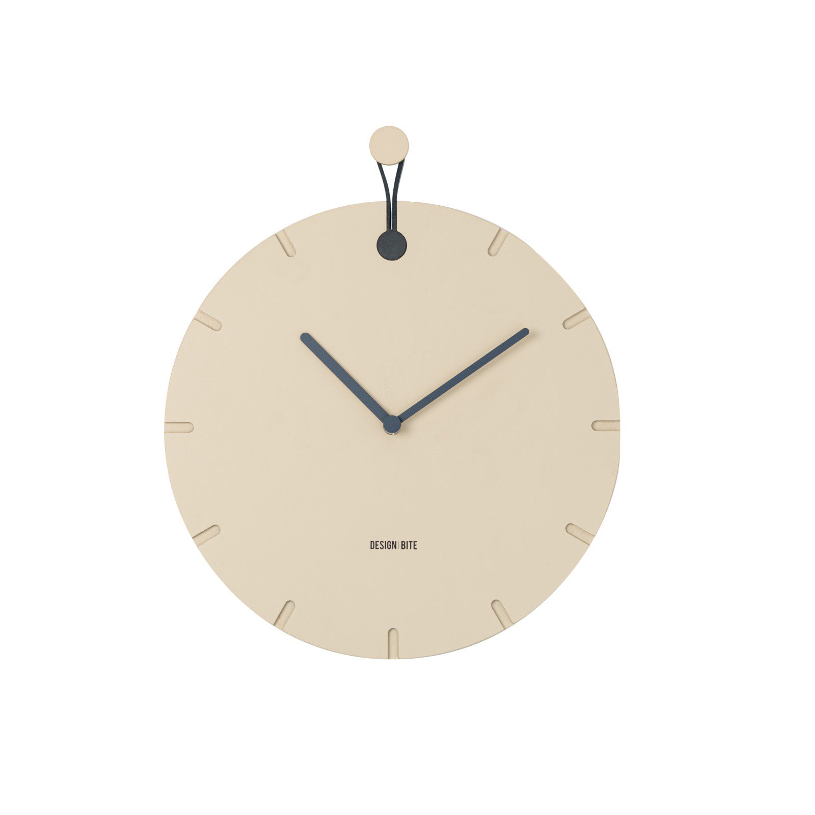 DesignBite BIG HUG Wanduhr - beige