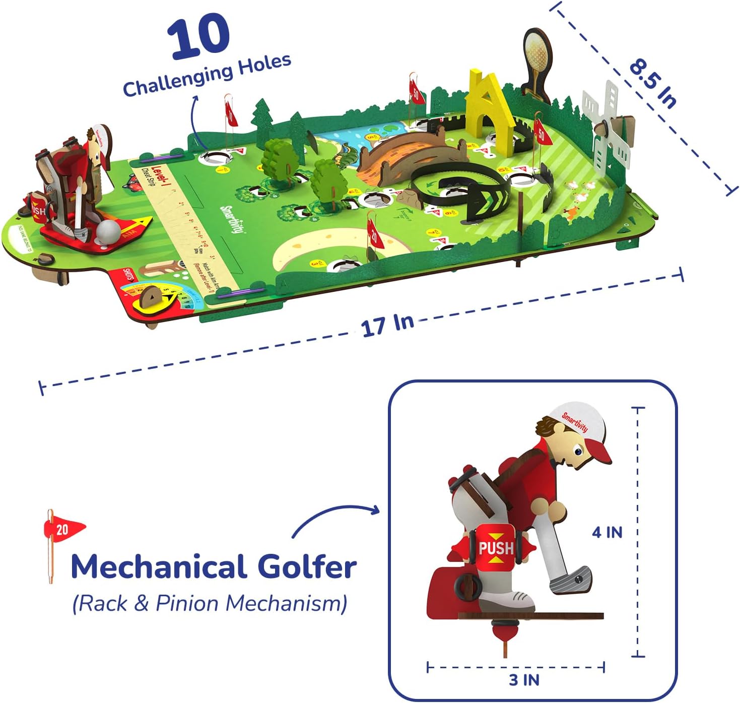 Smartivity Holz-Bausatz Mini Golf